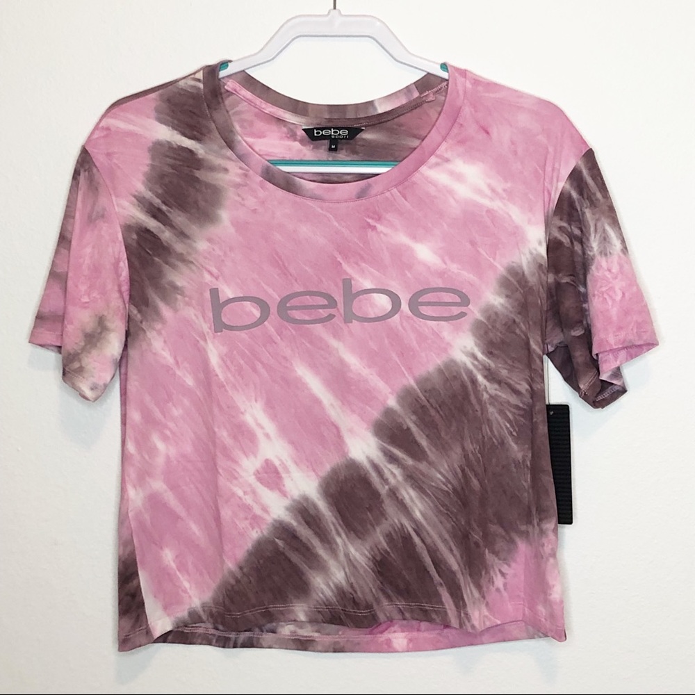 Bebe Sport Oversize Tie-dye Short Sleeve Tee NWT